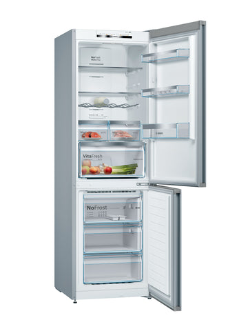 Bosch KGN36VI3AA Series 4 Stainless Steel Two Door Freestanding Fridge-Freezer