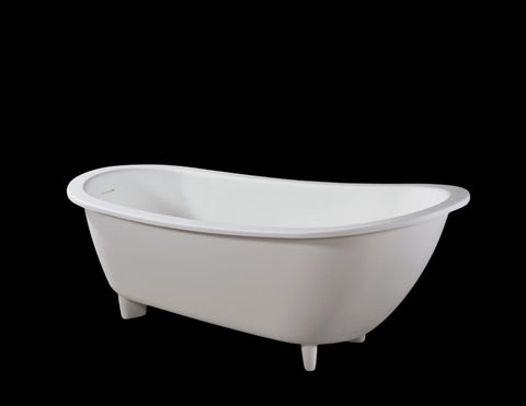 Kaskade VX40-1700 Genevieve Freestanding Stone Bath with Overflow