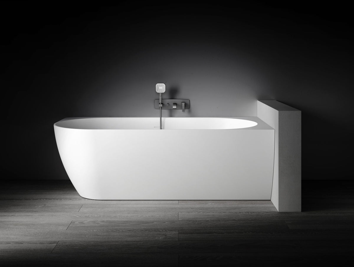Kaskade Eleni VX106-1700 right-hand corner back-to-wall stone bath