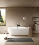 Kaskade Eleni VX106-1700 right-hand corner back-to-wall stone bath front view