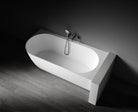 Kaskade Eleni VX106-1700 right-hand corner back-to-wall stone bath side view