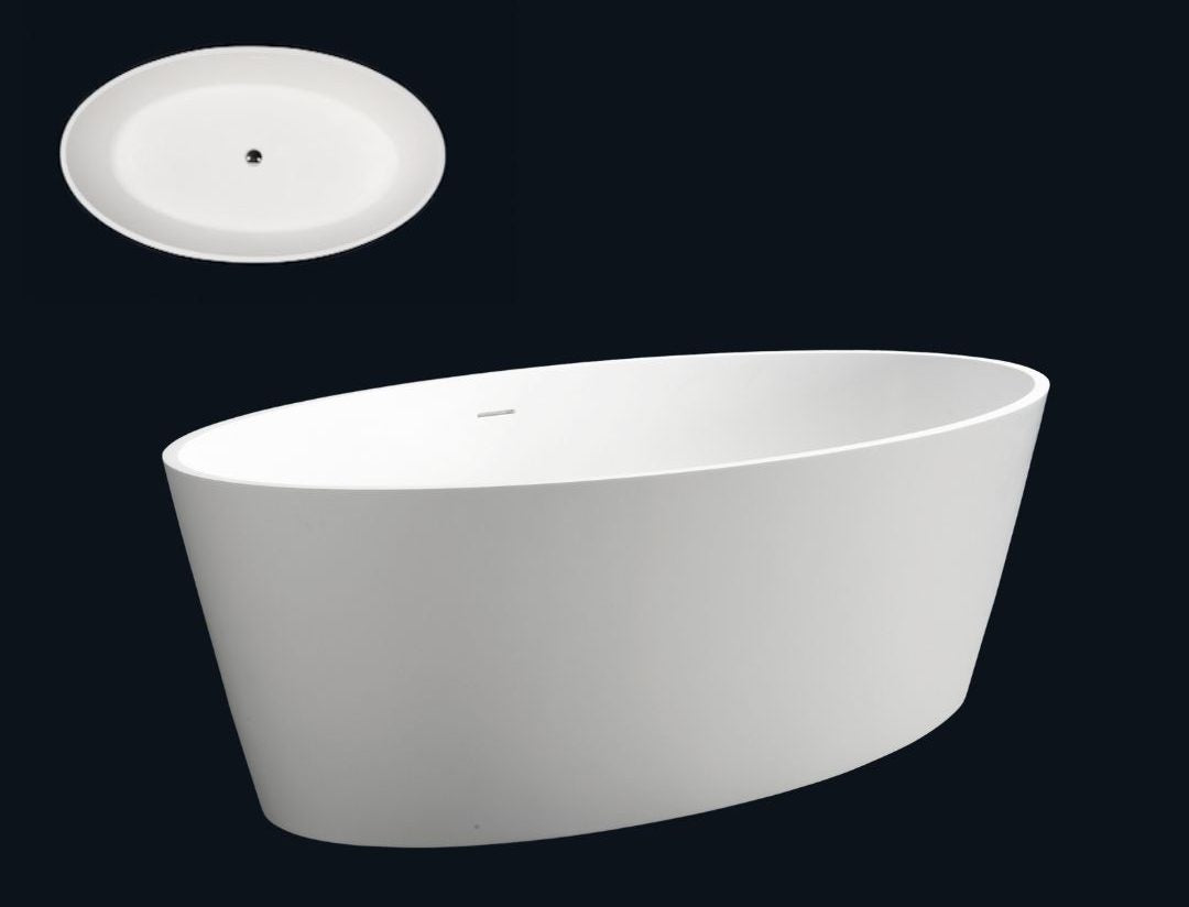 Kaskade VX15-1600 Lyka freestanding oval stone bath – product view