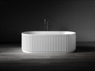 Kaskade Monroe VX16-1700 fluted stone bath lifestyle image 1
