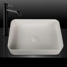 Kaskade VXA25 rectangular benchtop stone basin detail