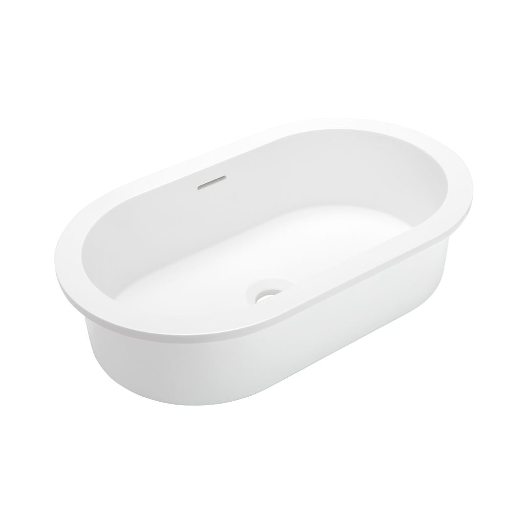 Kaskade VXA28-539 Pacific undercounter oval stone basin lifestyle image