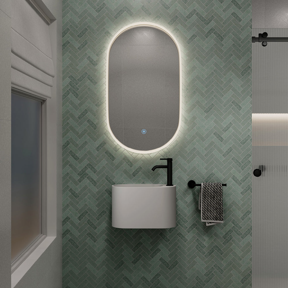 Fienza Sansa Pill LED Mirror 535 x 940mm - detail