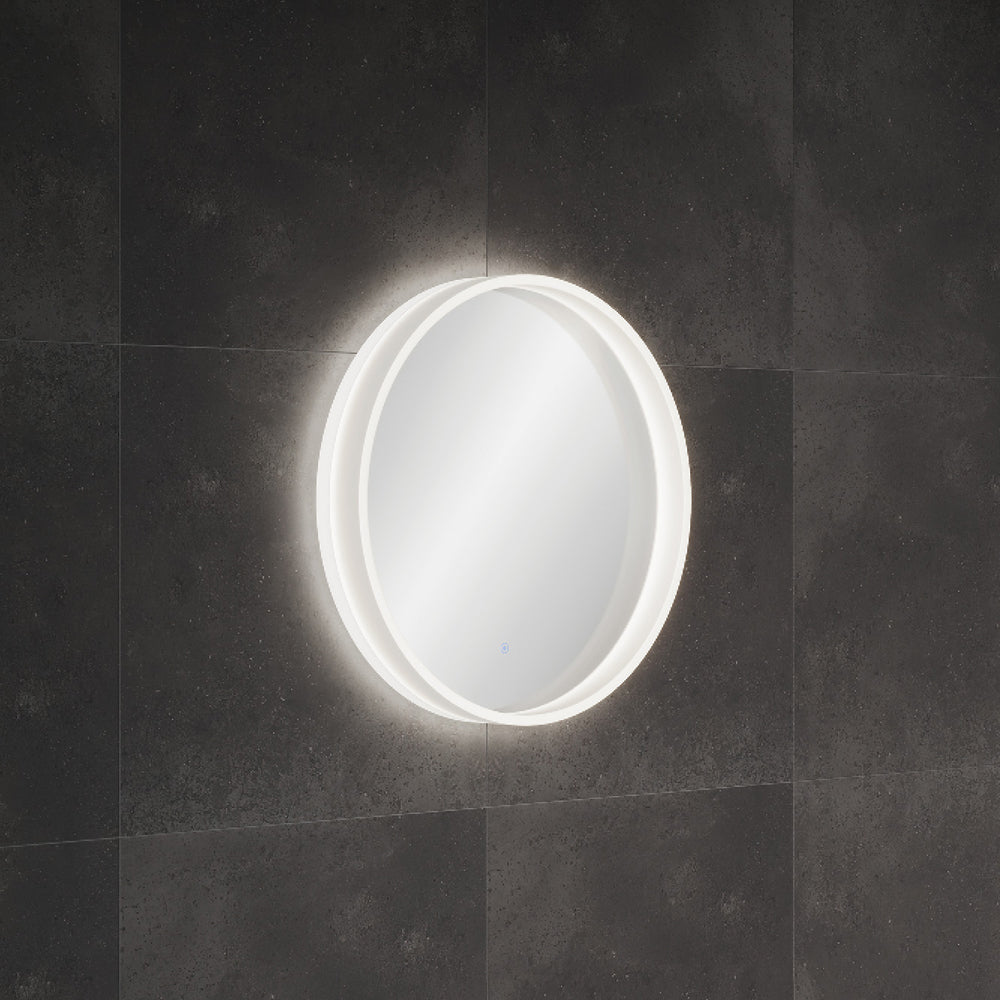 Fienza Sansa Round LED Mirror - lit