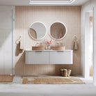 Fienza Sansa Round LED Mirror - lifestyle