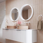 Fienza Sansa Round LED Mirror - bathroom