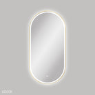 Fienza Empire LED Framed Pill Mirror 600 x 1200mm - Urban Brass