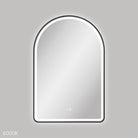 Fienza Valentina LED Framed Arched Mirror 600 x 900mm - Matte Black