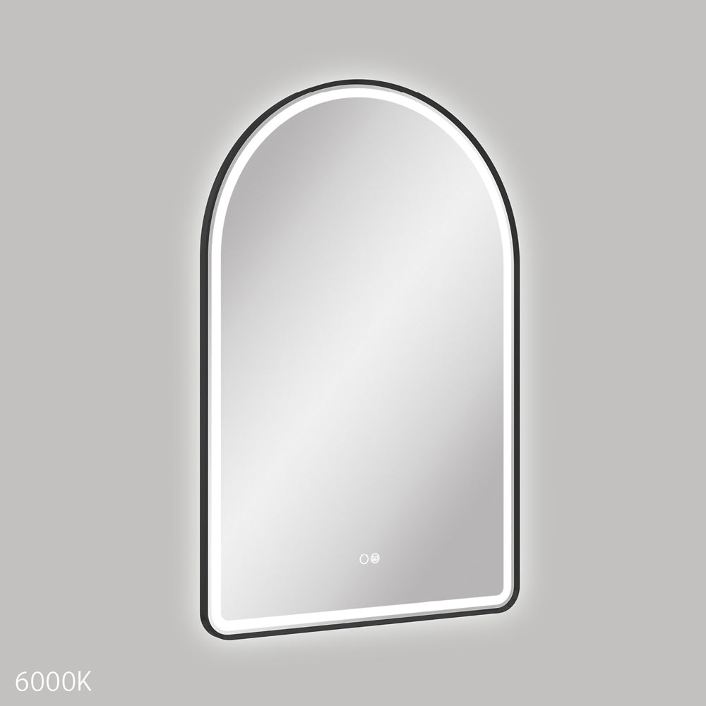 Fienza Valentina LED Framed Arched Mirror 600 x 900mm - lifestyle
