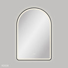 Fienza Valentina LED Framed Arched Mirror 600 x 900mm - detail