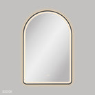 Fienza Valentina LED Framed Arched Mirror 600 x 900mm - bathroom