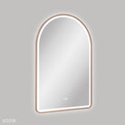 Fienza Valentina LED 60cm Framed Arched Mirror - Brushed Copper - image 2