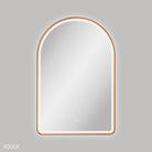 Fienza Valentina LED 60cm Framed Arched Mirror - Brushed Copper - image 3