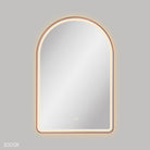 Fienza Valentina LED 60cm Framed Arched Mirror - Brushed Copper - image 4