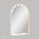 Fienza Valentina LED 60cm Framed Arched Mirror - Urban Brass - image 2