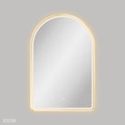 Fienza Valentina LED 60cm Framed Arched Mirror - Urban Brass - image 4