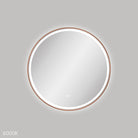 Fienza Reba LED Framed Round Mirror 700mm - Brushed Copper