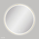 Fienza Reba LED Framed Round Mirror 900mm - Urban Brass