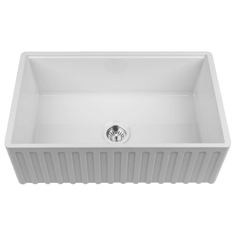 Chambord LEGRANDE-1W Single Bowl 76.2cm Wide Reversible Fireclay Sink