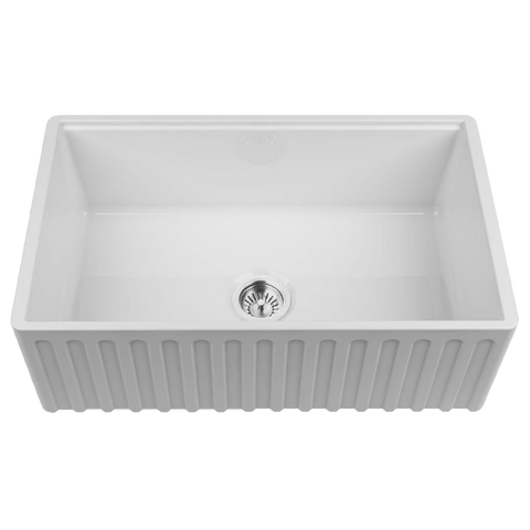 Chambord LEGRANDE-3W Large Bowl Reversible Fireclay Sink