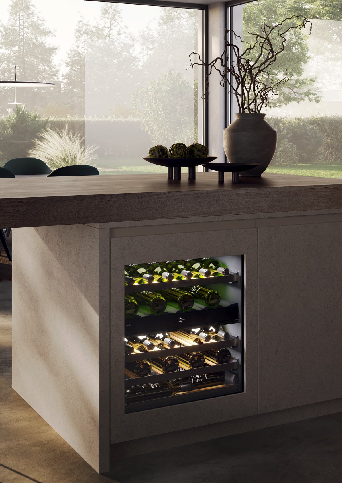 Liebherr UWpr 3662 built into a contemporary kitchen island