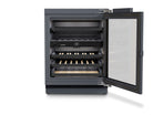 Liebherr UWpr 3662 underbench wine fridge with glass door open and empty shelves