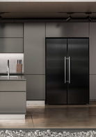 Liebherr XRFbsh 5265 BlackSteel side-by-side fridge-freezer in a premium kitchen