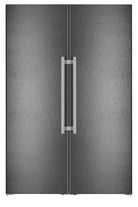 Liebherr XRFbsh 5265 BlackSteel side-by-side fridge-freezer closed front view