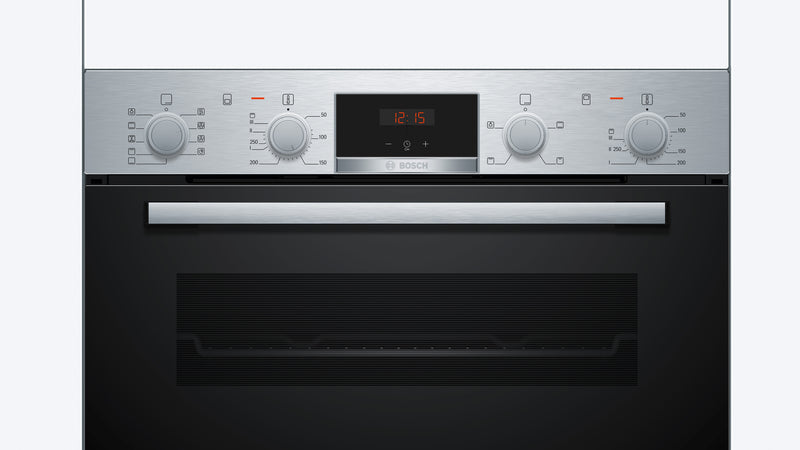 Bosch MBA534BS3A Series 4 Stainless Steel 60cm Wide Built-In Double Oven
