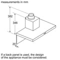 Bosch DWB65BC50A Series 2 Stainless Steel 60cm Wide Wall Mounted Canopy Rangehood