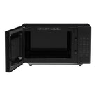 Whirlpool MWP301IFBA 30L Flatbed Microwave Oven in Black - angled view