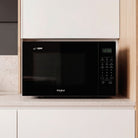 Whirlpool MWP301IFBA 30L Flatbed Microwave Oven in Black - lifestyle