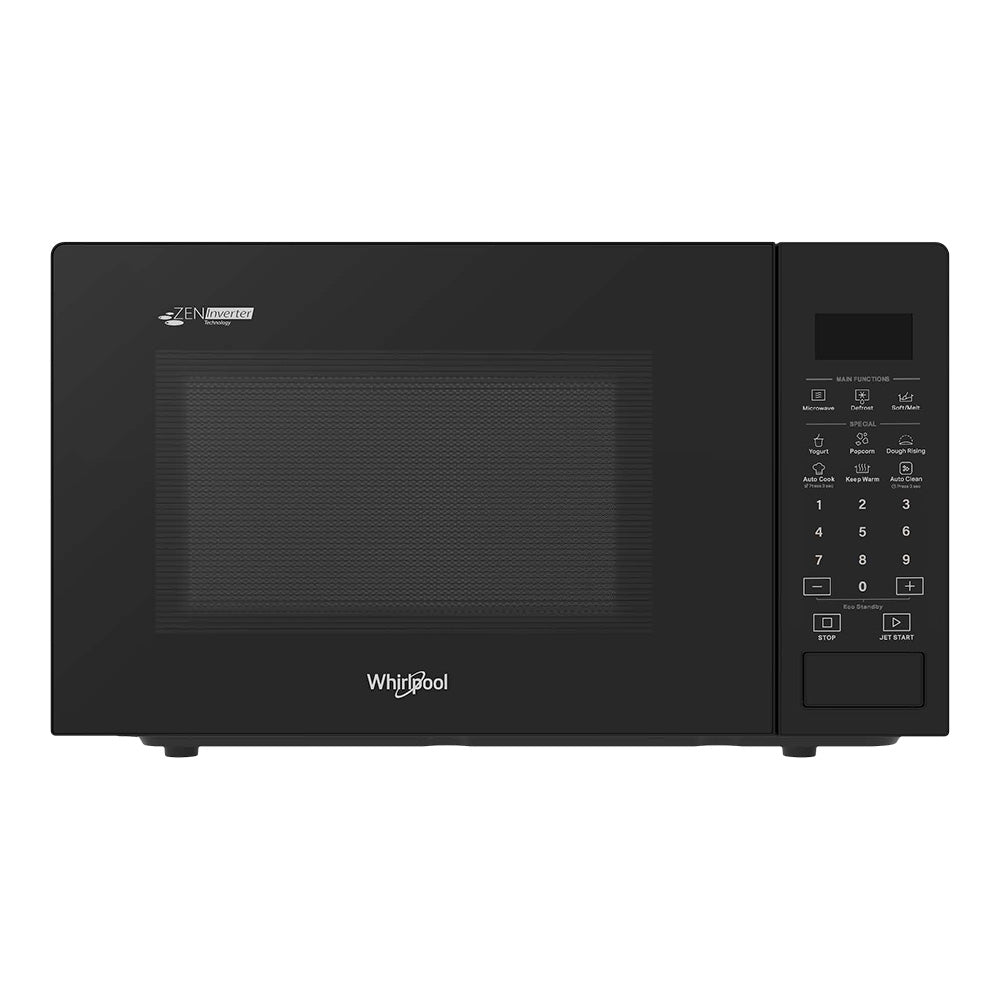 Whirlpool MWP321IB 32L 1100W Freestanding Inverter Microwave Oven in Black