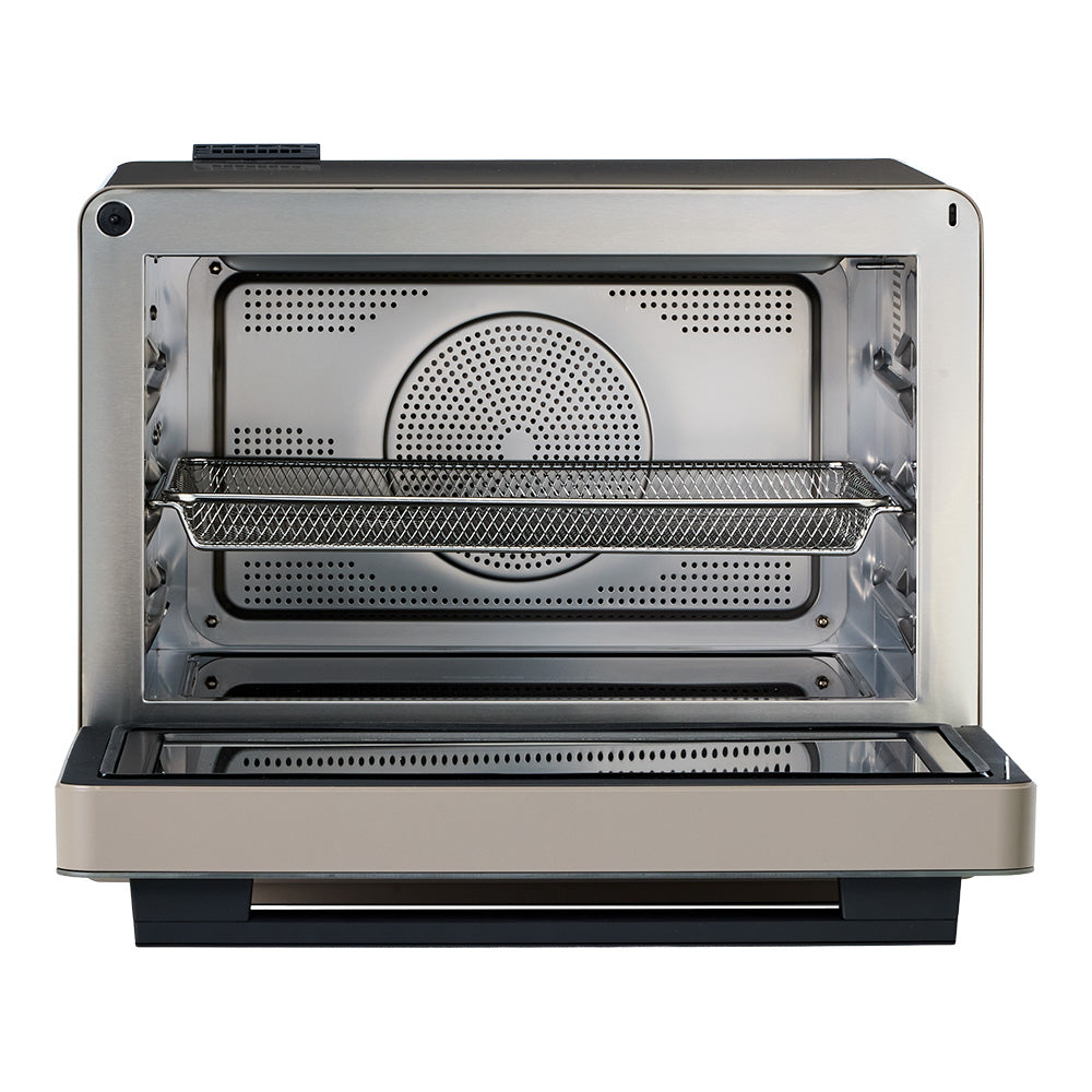 Whirlpool MWP329TSA 32L All-in-One Microwave Oven in Shiitake - door open