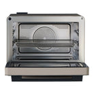 Whirlpool MWP329TSA 32L All-in-One Microwave Oven in Shiitake - door open
