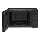 Whirlpool MWP421IB black microwave angled view