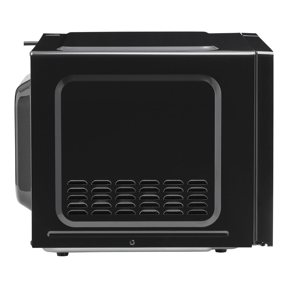 Whirlpool MWP421IB black microwave detail view