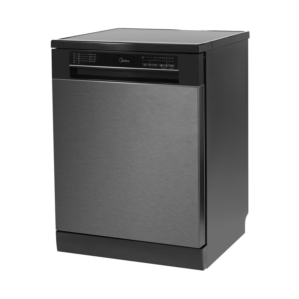 Midea MDWPF1433F 60cm 14 place freestanding dishwasher - Black Stainless Steel - image 3