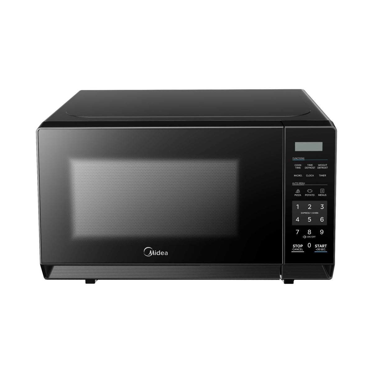 Midea MMW8T20B 20L microwave in black - view 2