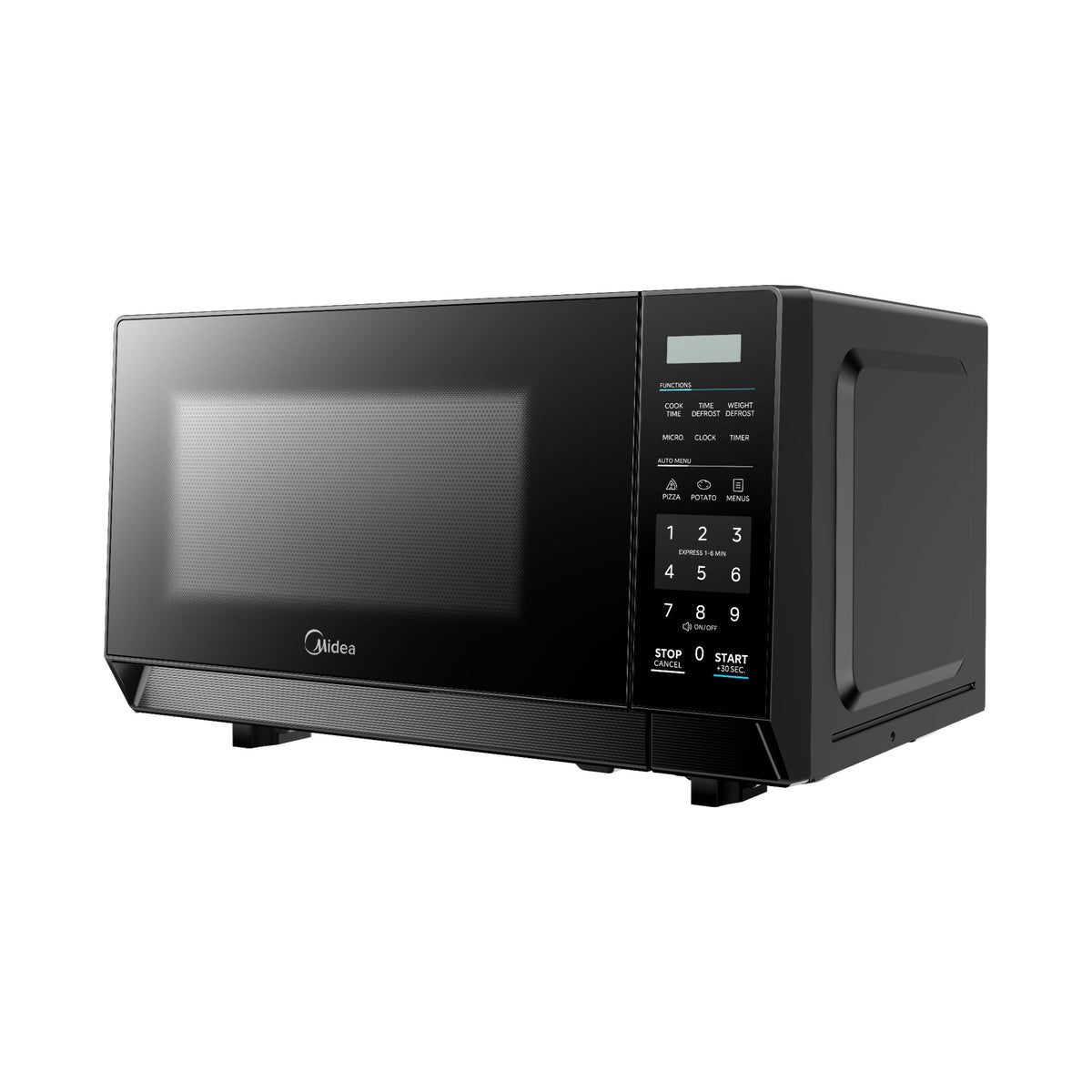 Midea MMW8T20B 20L microwave in black - view 3