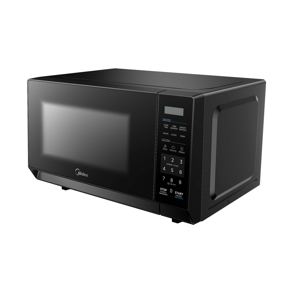 Midea MMW8T20B 20L microwave in black - view 4