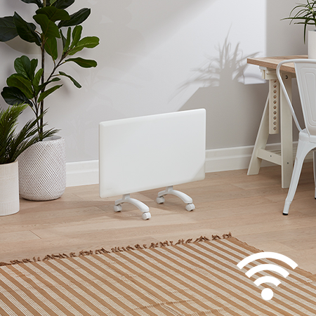 Nobo NTL4R10-FS40 1kW Wi-Fi Panel Heater with Castors
