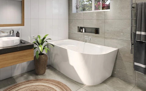 Decina NA1700 Natalia 1700mm White Freestanding Corner Bath