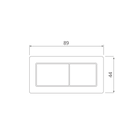 Oliveri ACC-CB-GW dimensional diagram