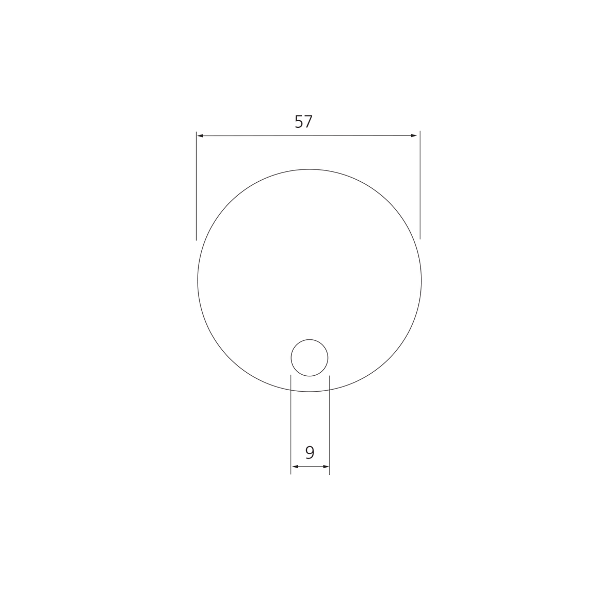 Oliveri ACC-TSHC1-WH dimensional diagram