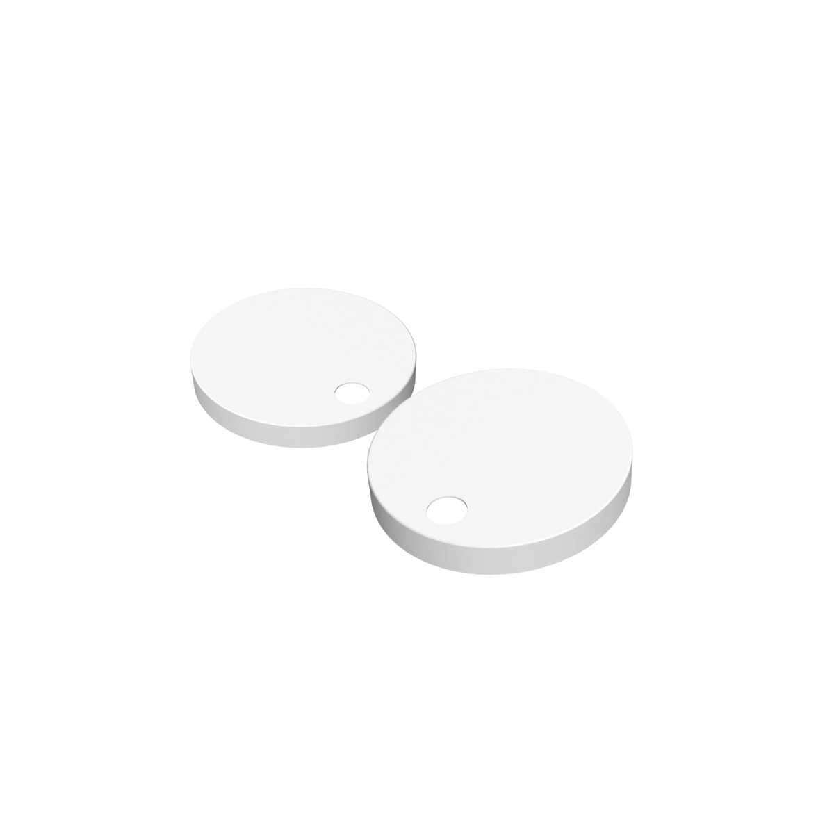 Oliveri ACC-TSHC1-WH Matte White Toilet Seat Hinge Cover Set
