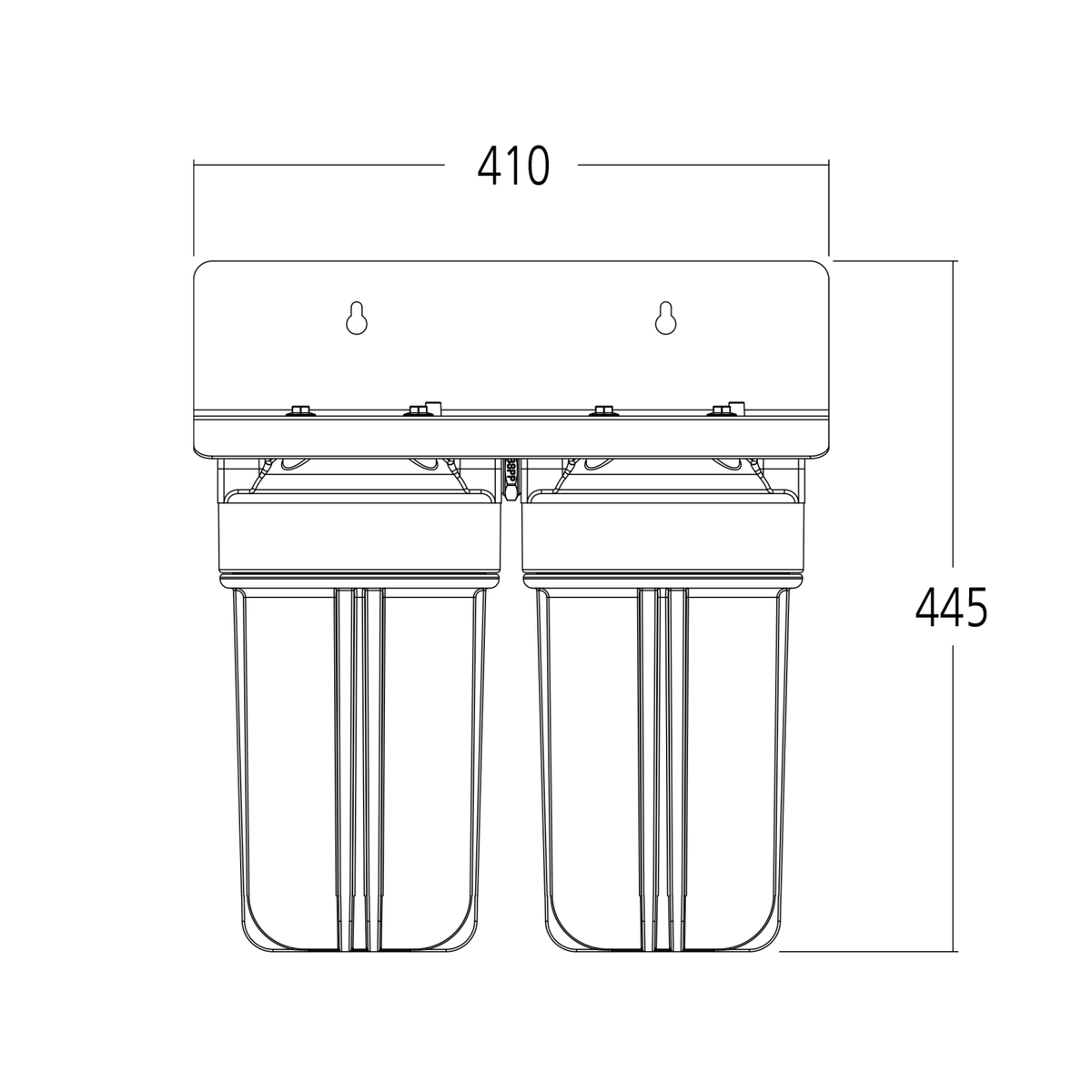 Oliveri K-T-WH10T dimensional diagram
